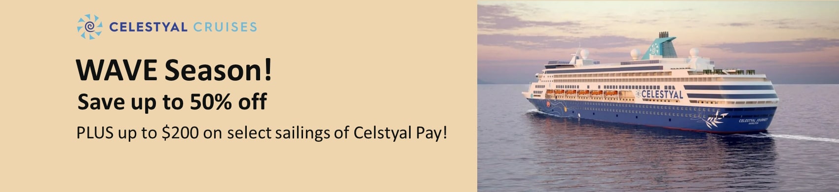 Celestyal Cruise line promotions.